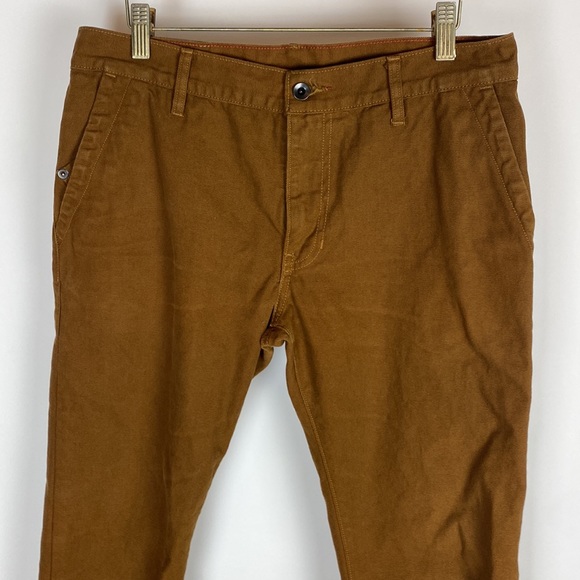 Raleigh Denim Workshop Canvas Pants Jones Fit Men’s Size 30 Brown ALTERED - Picture 3 of 14